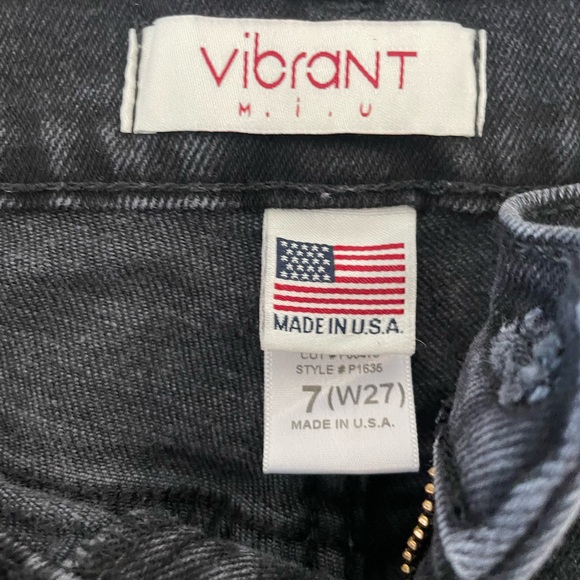 Distressed Black Jeans from Vibrant - Picture 2 of 3